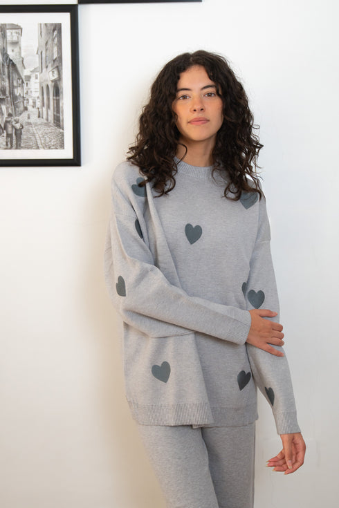 Snuggs women winter Knit pajama Grey